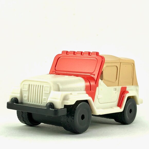 🦋 Jurassic Park Jeep Wrangler Dinosaur Tracker Burger King Toy Car 2013 Jungle - Picture 2 of 15